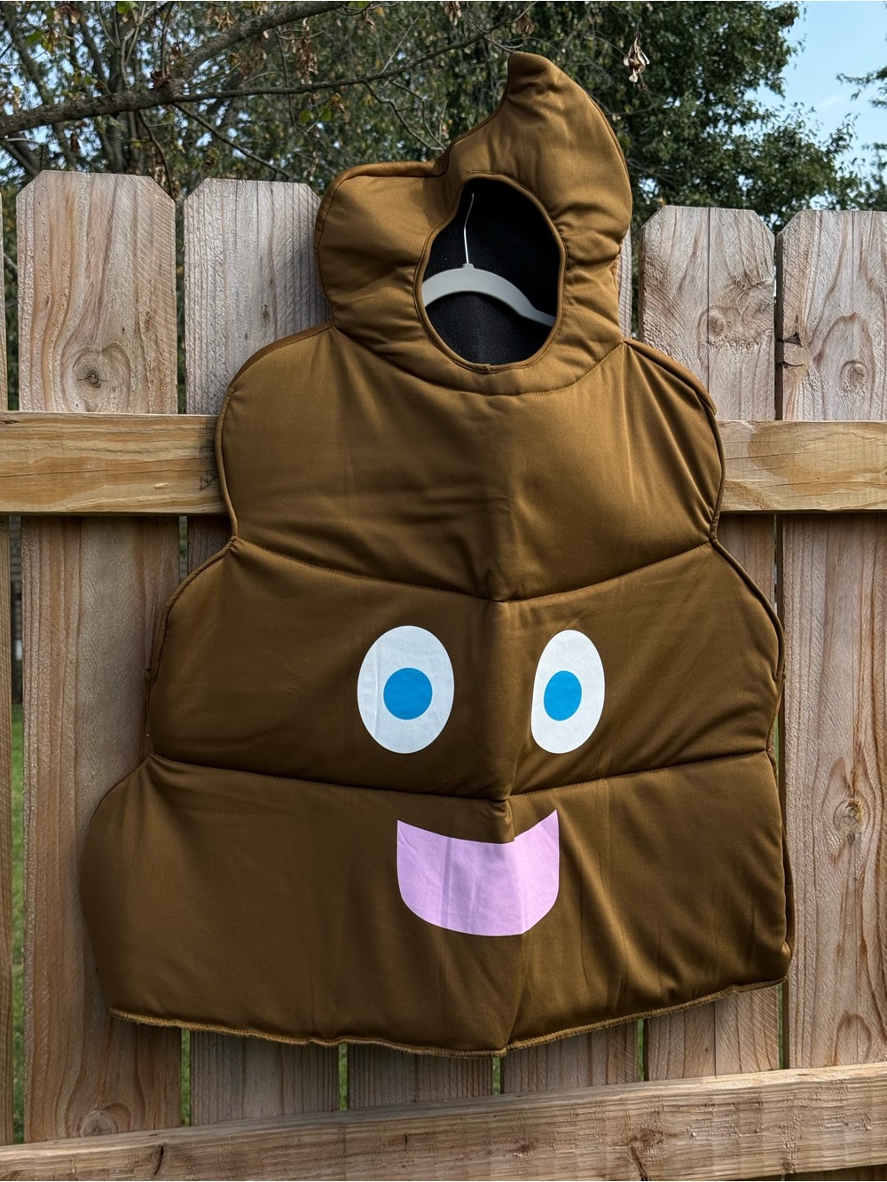 Kids Poop Emoji Costume Tunic Hoodie Suit Child Standard One Size